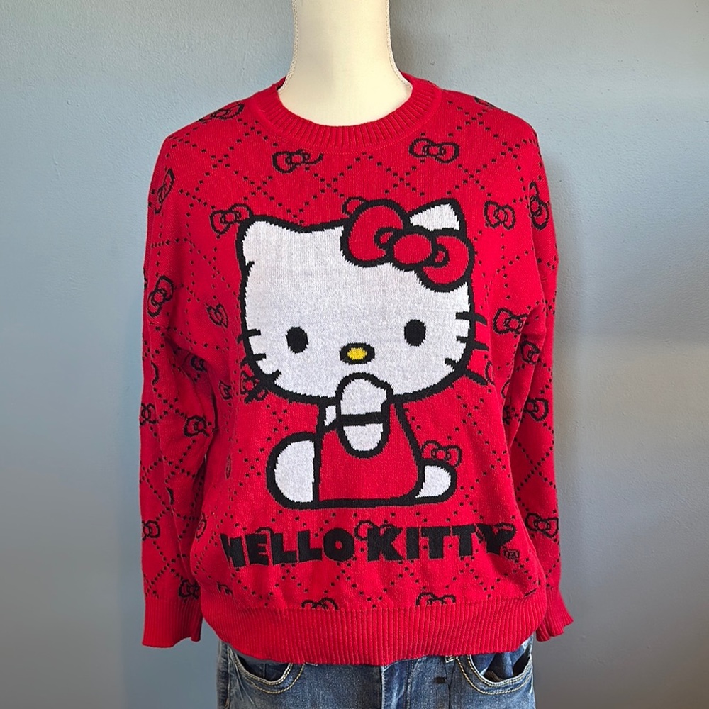 Hello Kitty Red Sweater for Women